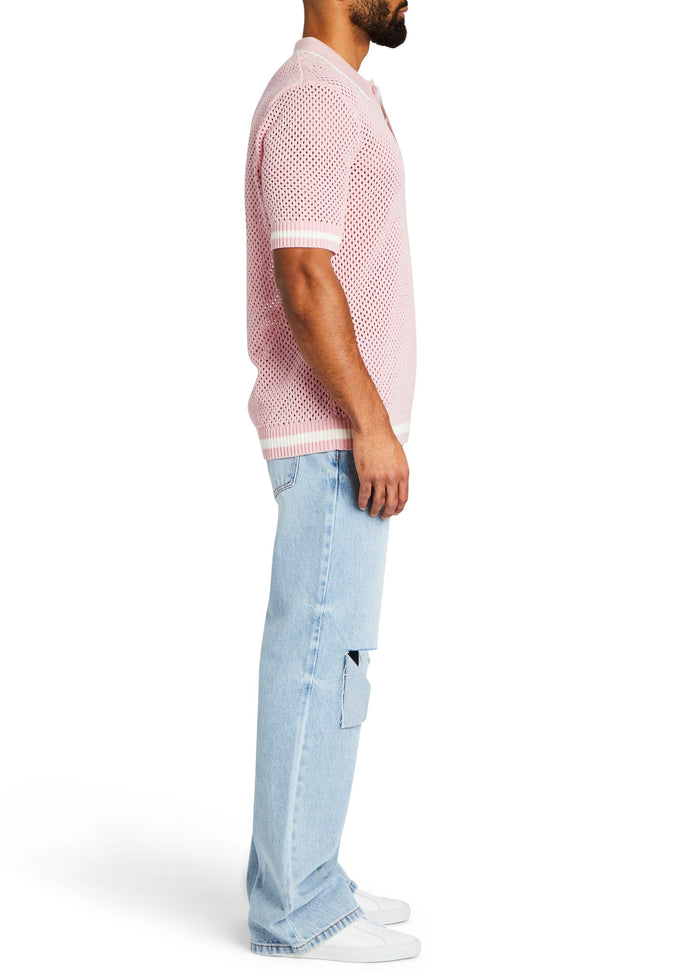 Zane Crochet Polo