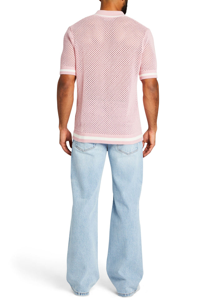 Zane Crochet Polo