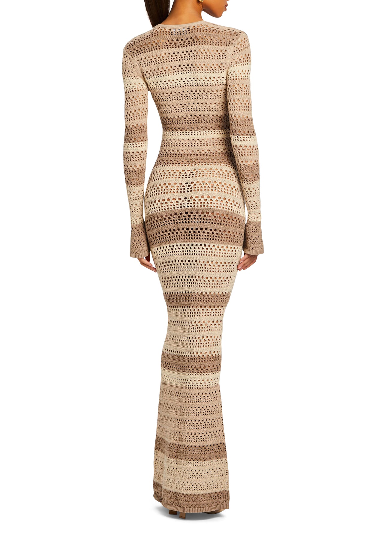 Lilith Knit Crochet Maxi Dress – SEROYA