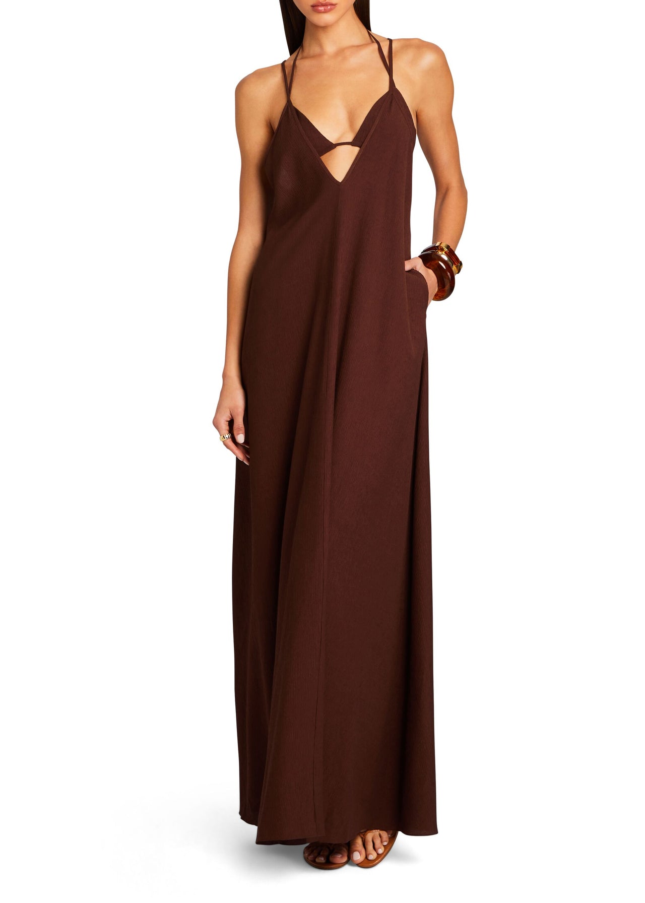 Deesee Linen Maxi Dress – SEROYA