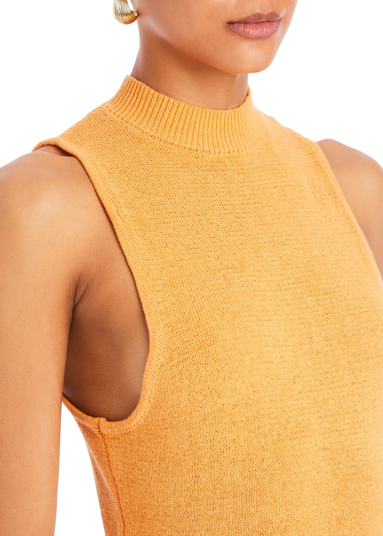 orange knit mini dress Ginger Knit Mini Dress – SEROYA