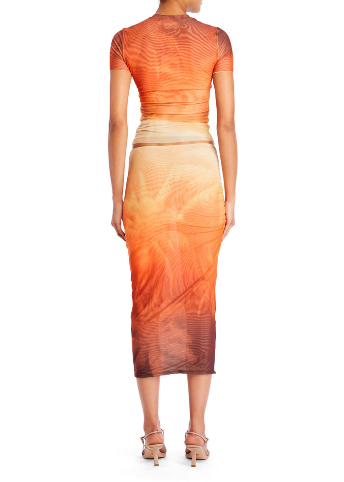 Nia Mesh Midi Skirt