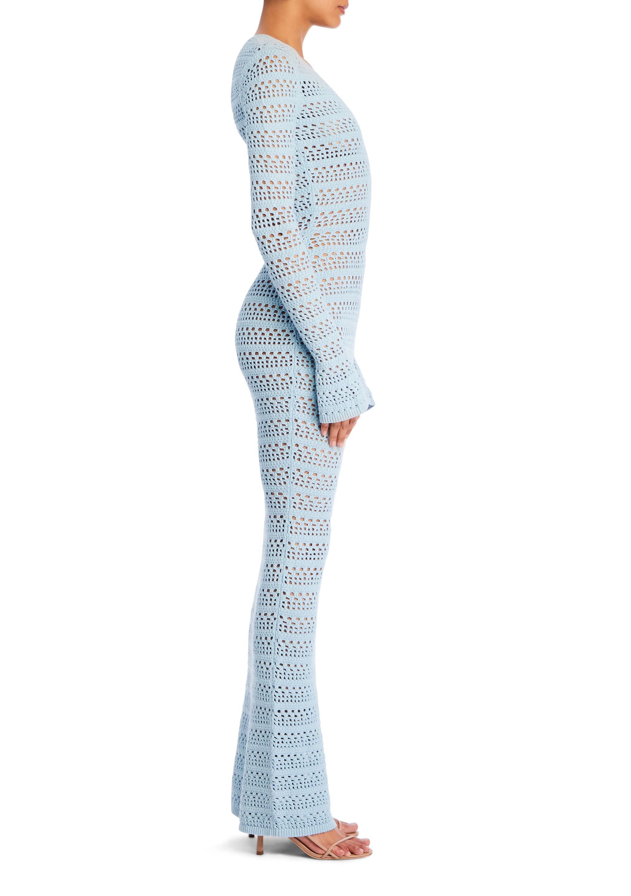 Lilith Knit Crochet Maxi Dress – SEROYA