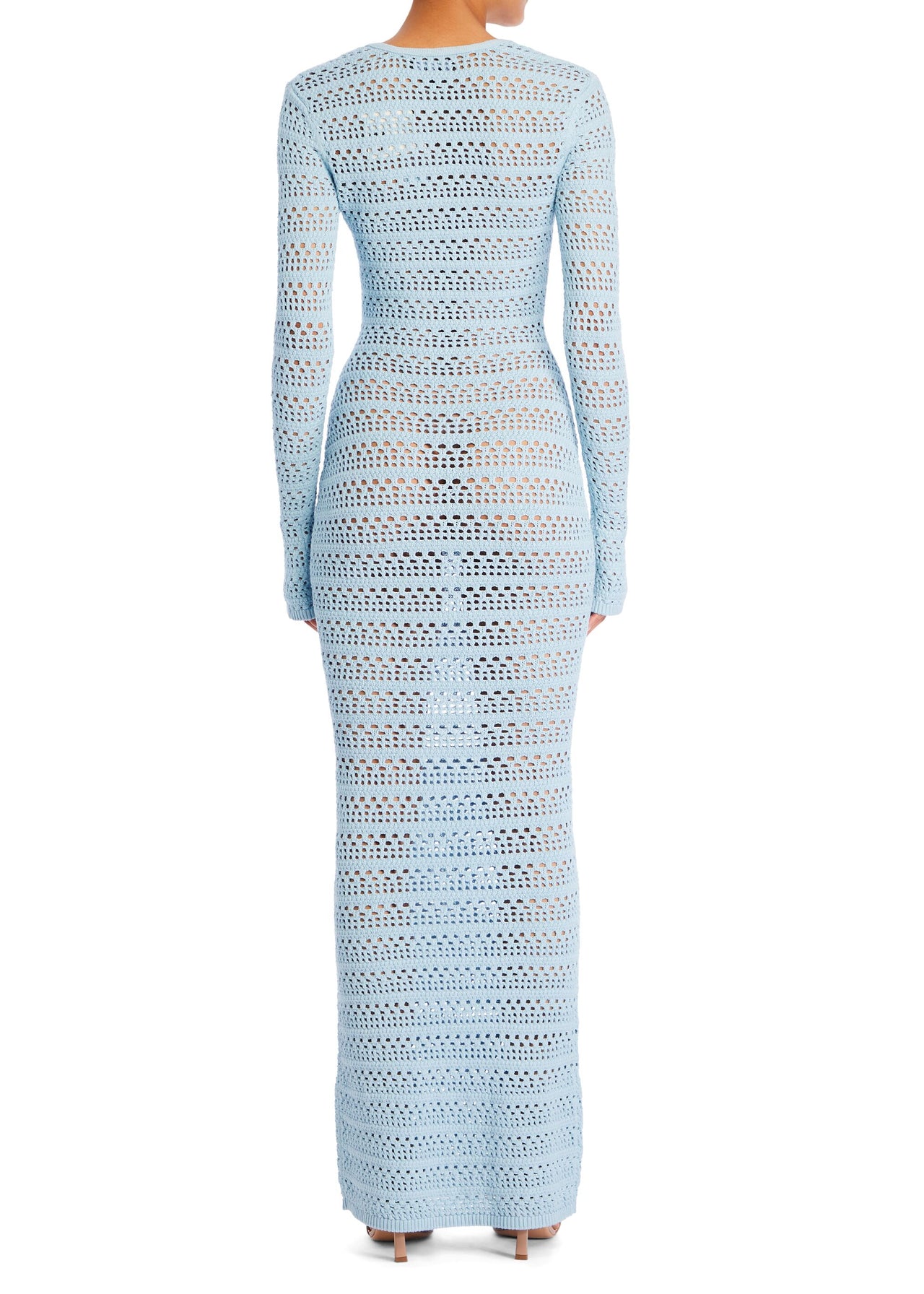 knee length dresses for ladies Lilith Knit Crochet Maxi Dress – SEROYA
