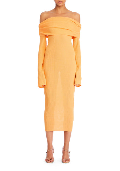Tallulah Rib Knit Midi Dress – SEROYA