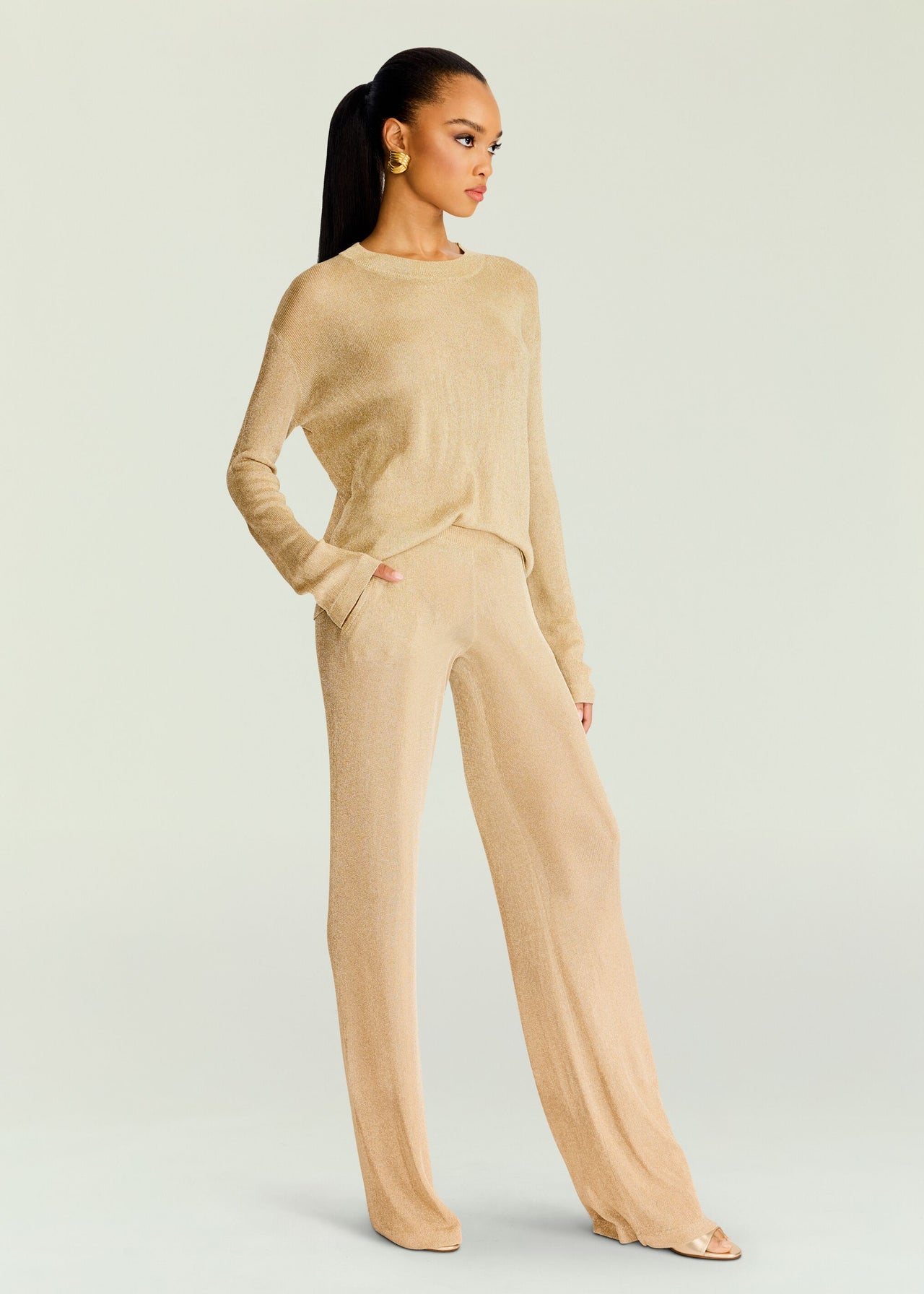 Knit pants theopen product pants Zaida Orange Knit Pants AU
