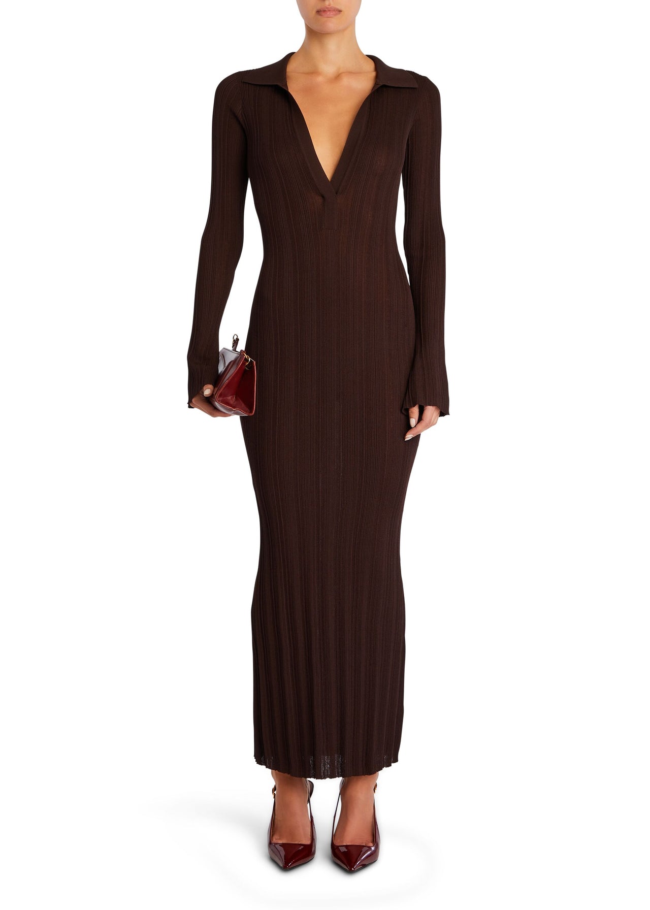 Azula Rib Knit Maxi Dress SEROYA Azula Rib Knit Maxi Dress SEROYA