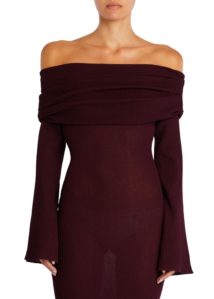 Galleria Rib Knit Maxi Dress