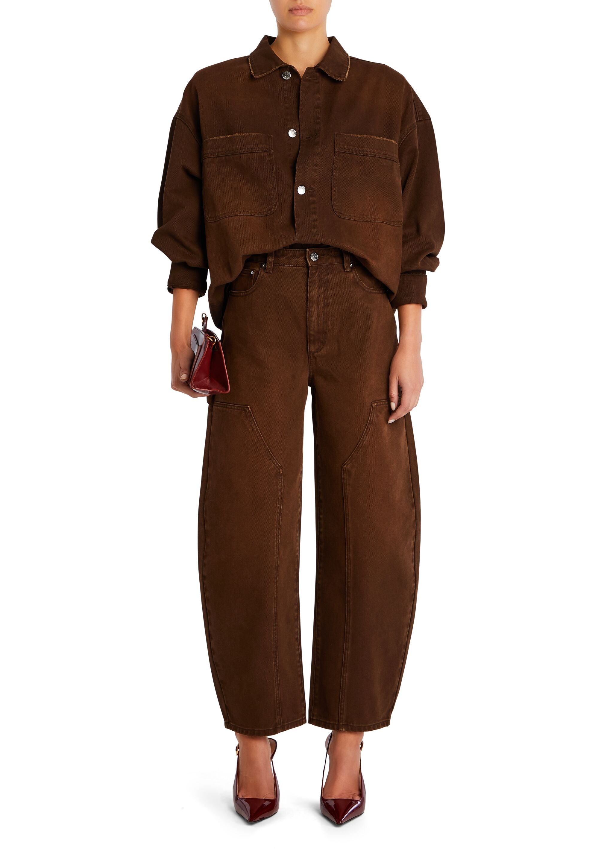 Marbel Mid Rise Barrel Jean – SER.O.YA