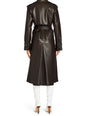 Estelle Vegan Leather Trench Coat