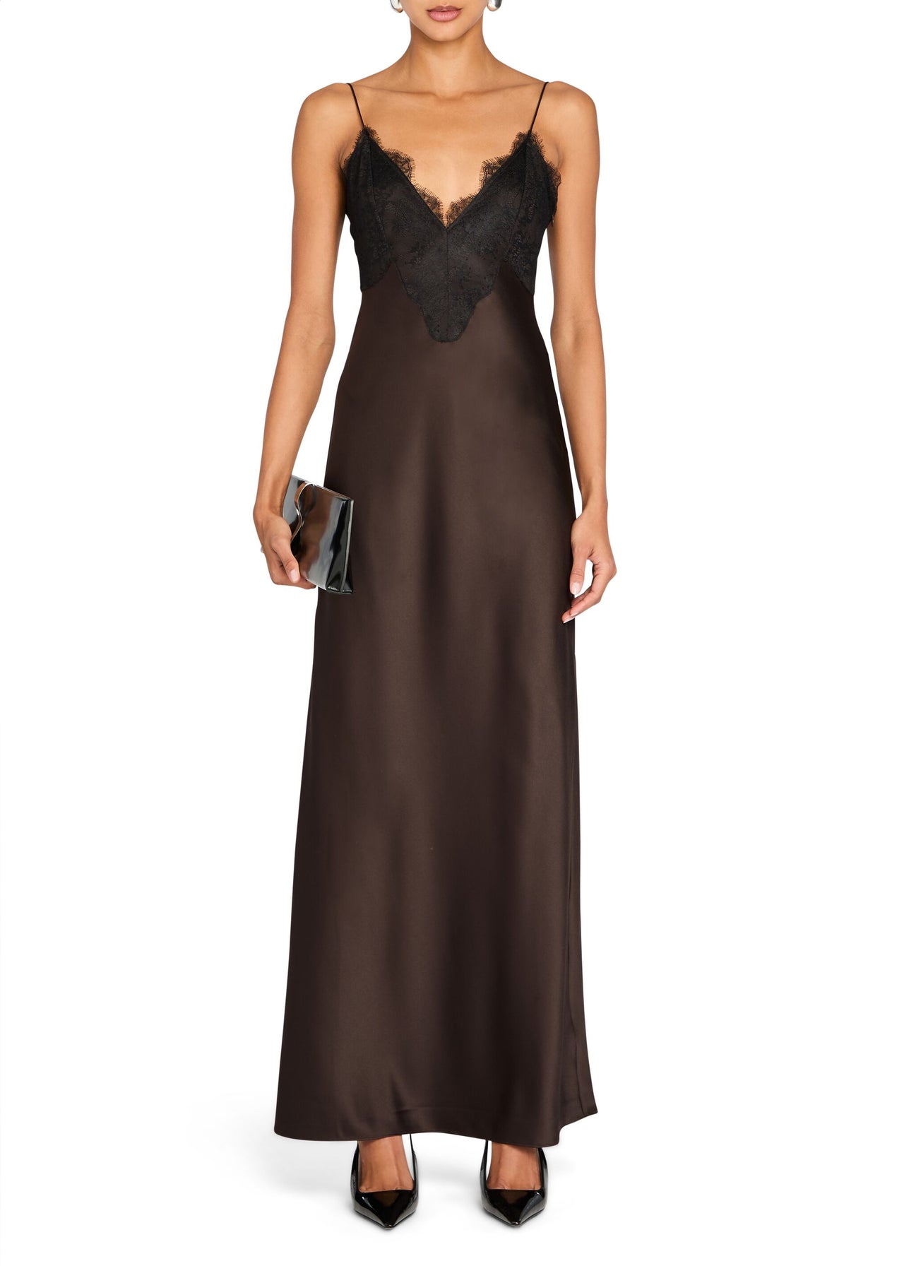 Grenache Satin Maxi Dress SEROYA Grenache Satin Maxi Dress SEROYA