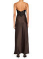 Grenache Satin Maxi Dress