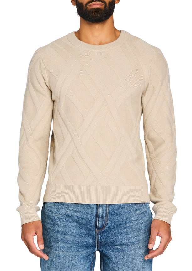 Joseph Grid Cable Sweater