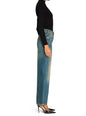 Marbel Mid Rise Barrel Jean