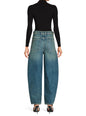 Marbel Mid Rise Barrel Jean