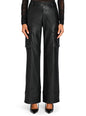 Fifer Vegan Leather Mid Rise Cargo Pant