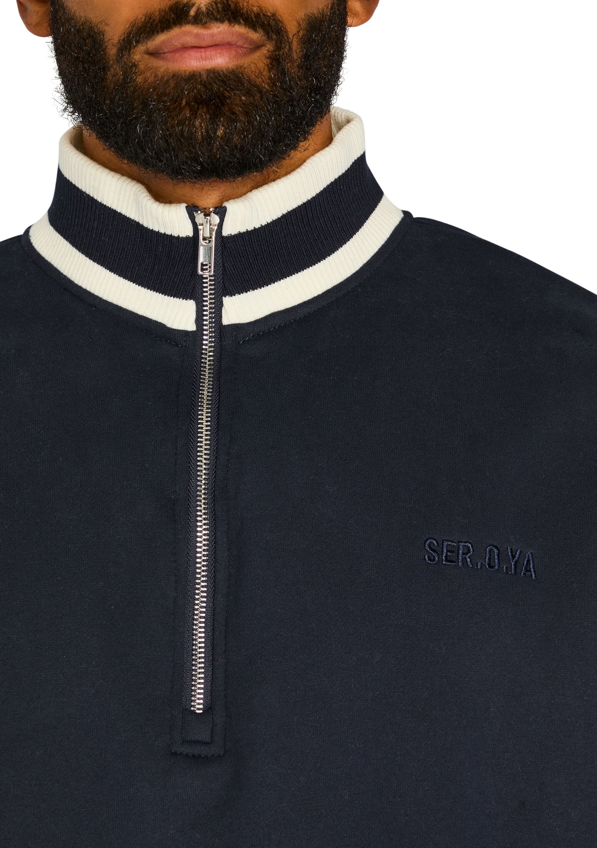 Theodore Oversized 3/4 Zip Pullover – SEROYA