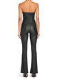 Vice Coated Denim Slim Flare Jumpsuit