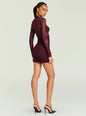 Moxey Ruched Mesh Mini Dress thumbnail image 4 of 5