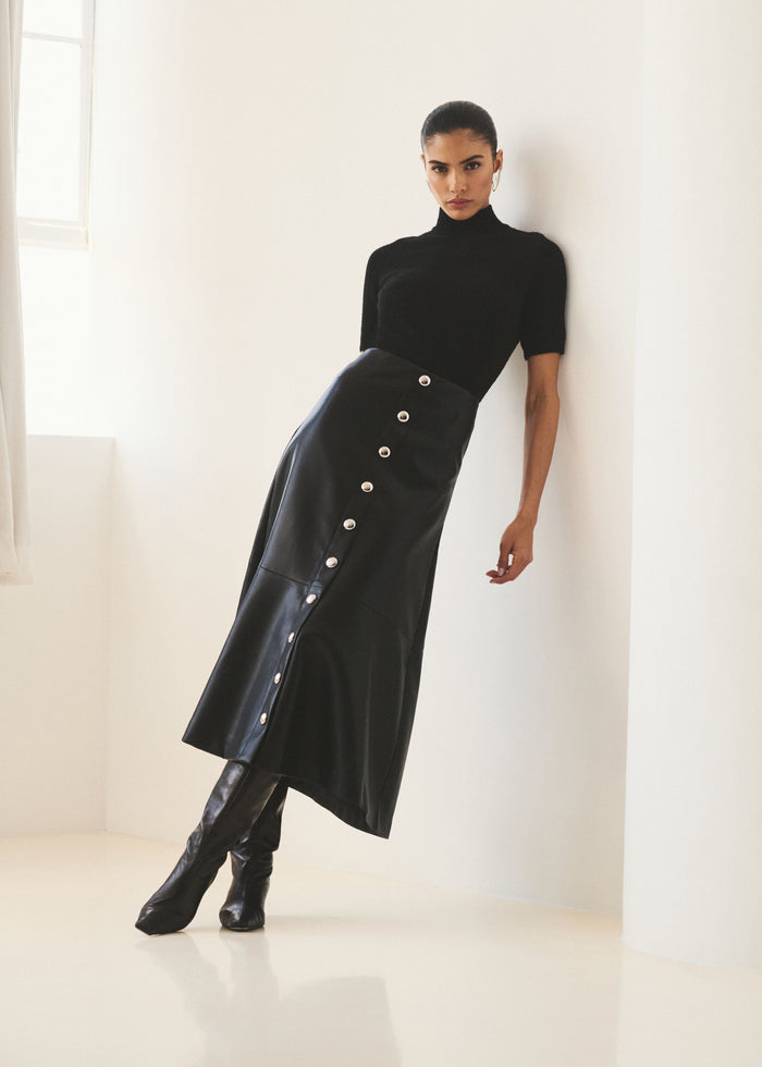 Elin Vegan Leather Skirt
