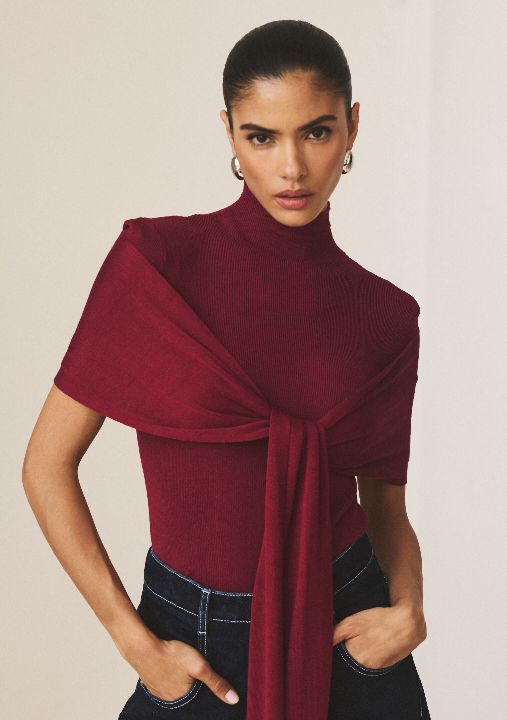 Noemi Knit Tie Top – SER.O.YA Noemi Knit Tie Top – SER.O.YA