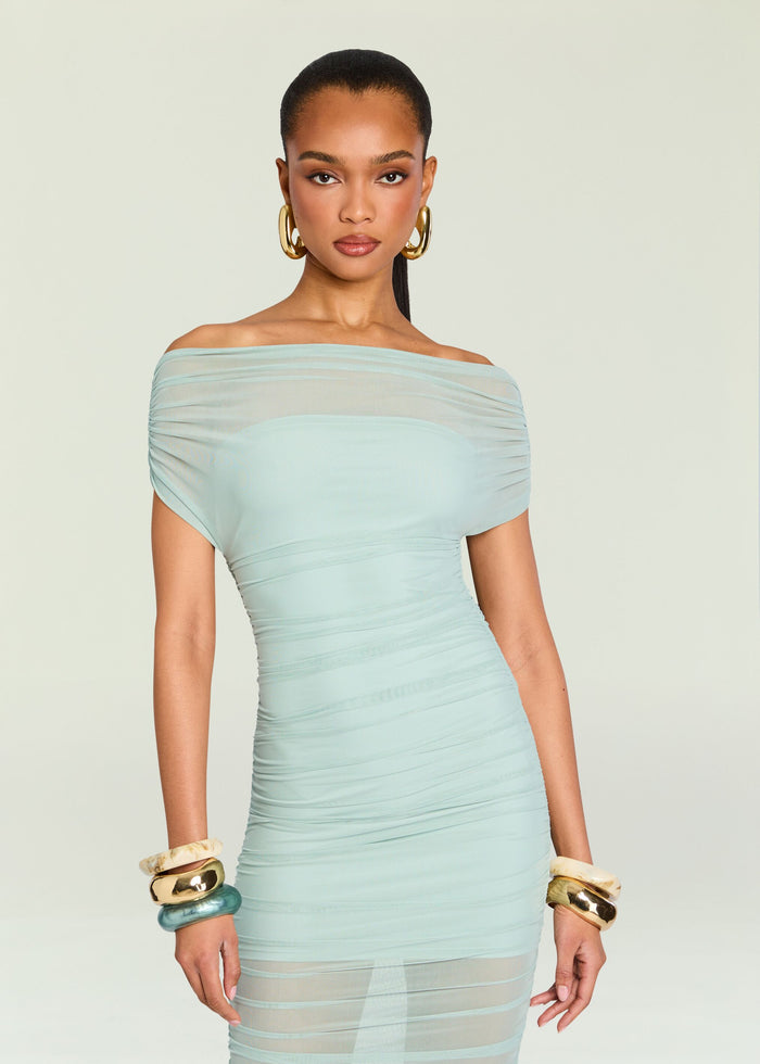 Noel Mesh Midi Dress