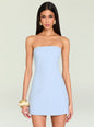 Poppi Heavy Crepe Strapless Mini Dress thumbnail image 5 of 5