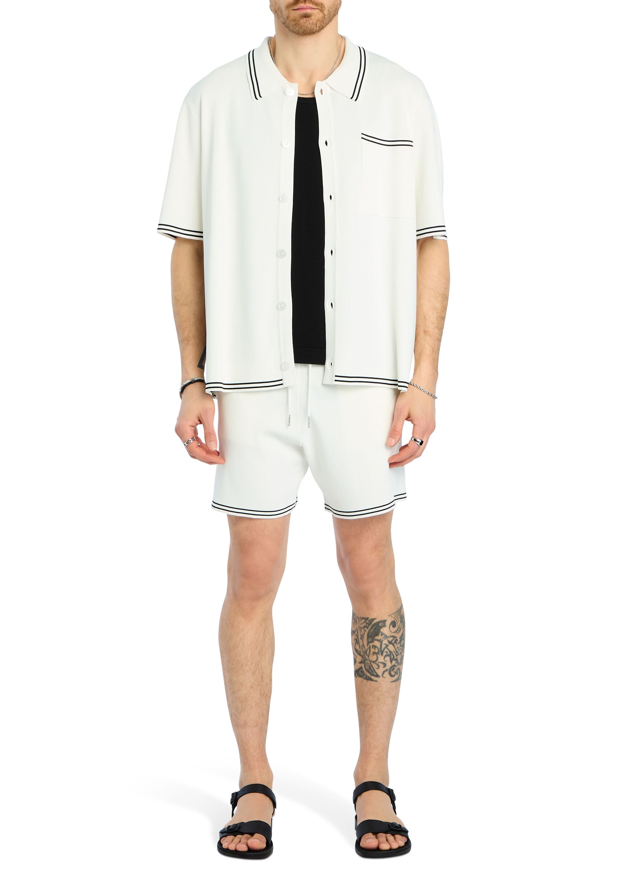★CERRIC★DOUBLE POCKET SHORT★1522★White★韓国★大人気★ CERRIC / セリック DOUBLE POCKET SHORT（ショート・ハーフ