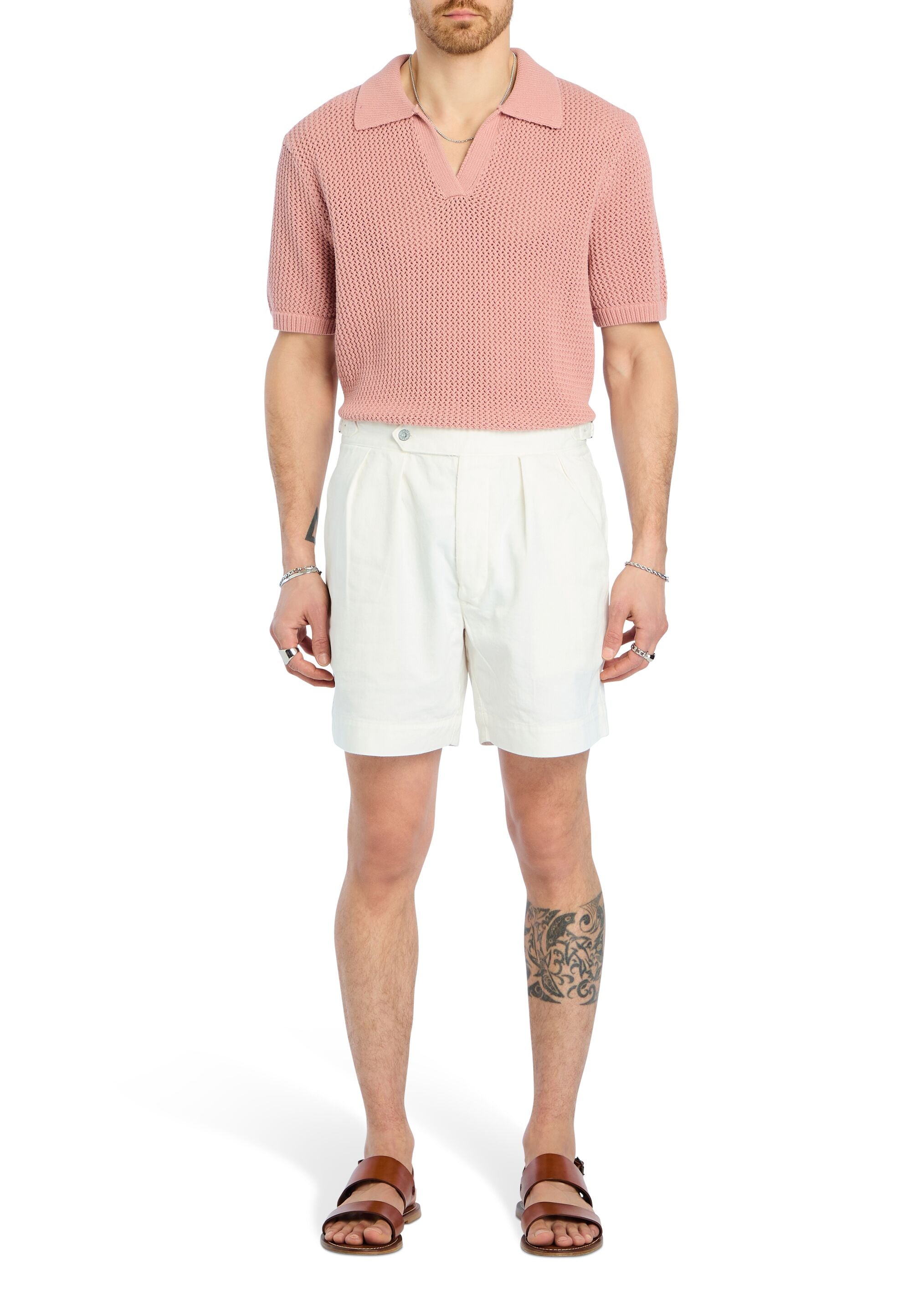 Romeo Crochet Polo Shirt – SEROYA