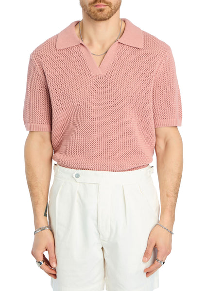 Romeo Crochet Polo Shirt – SEROYA