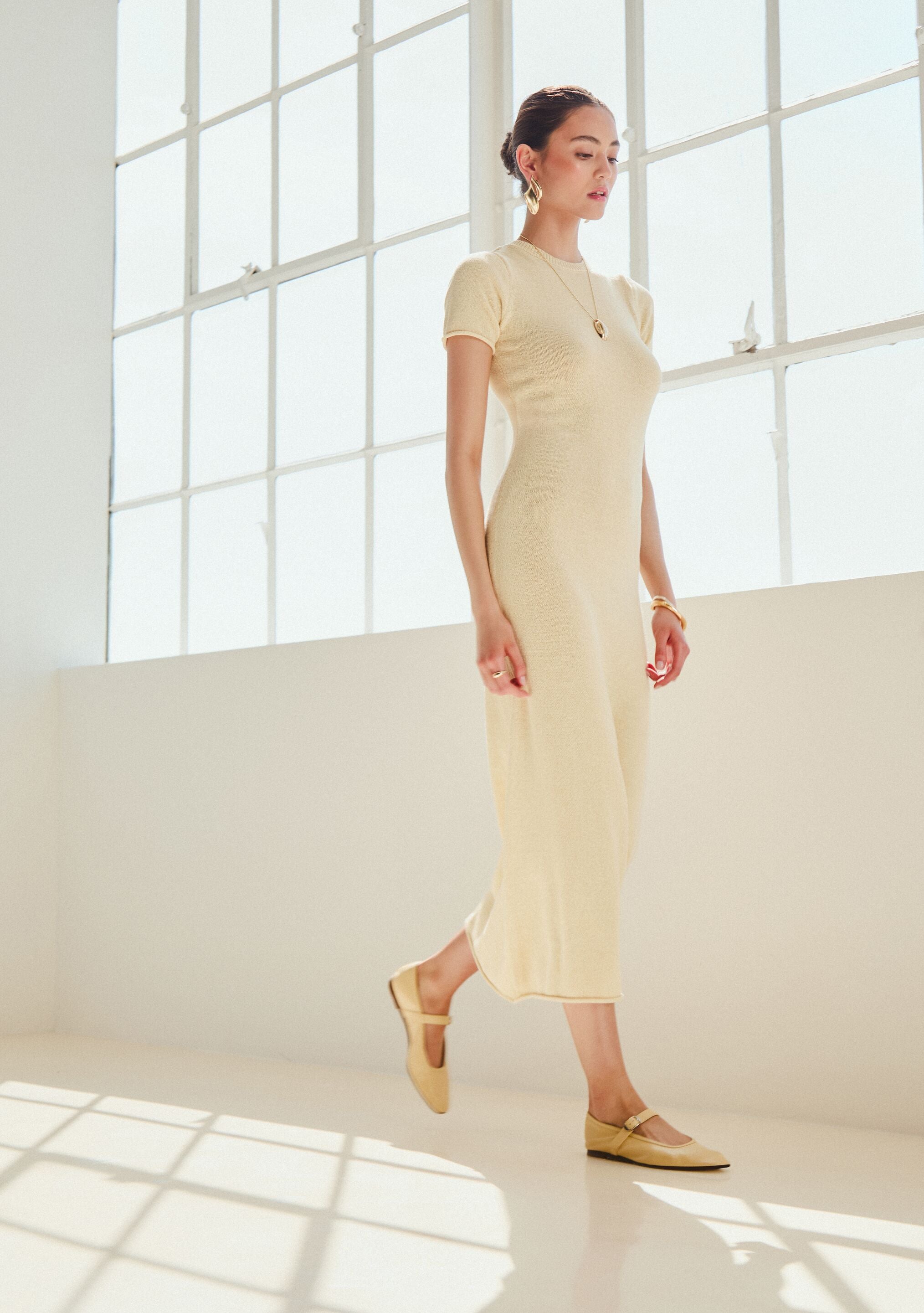 ayamii　0625 Airess Knit Maxi Dress – SER.O.YA