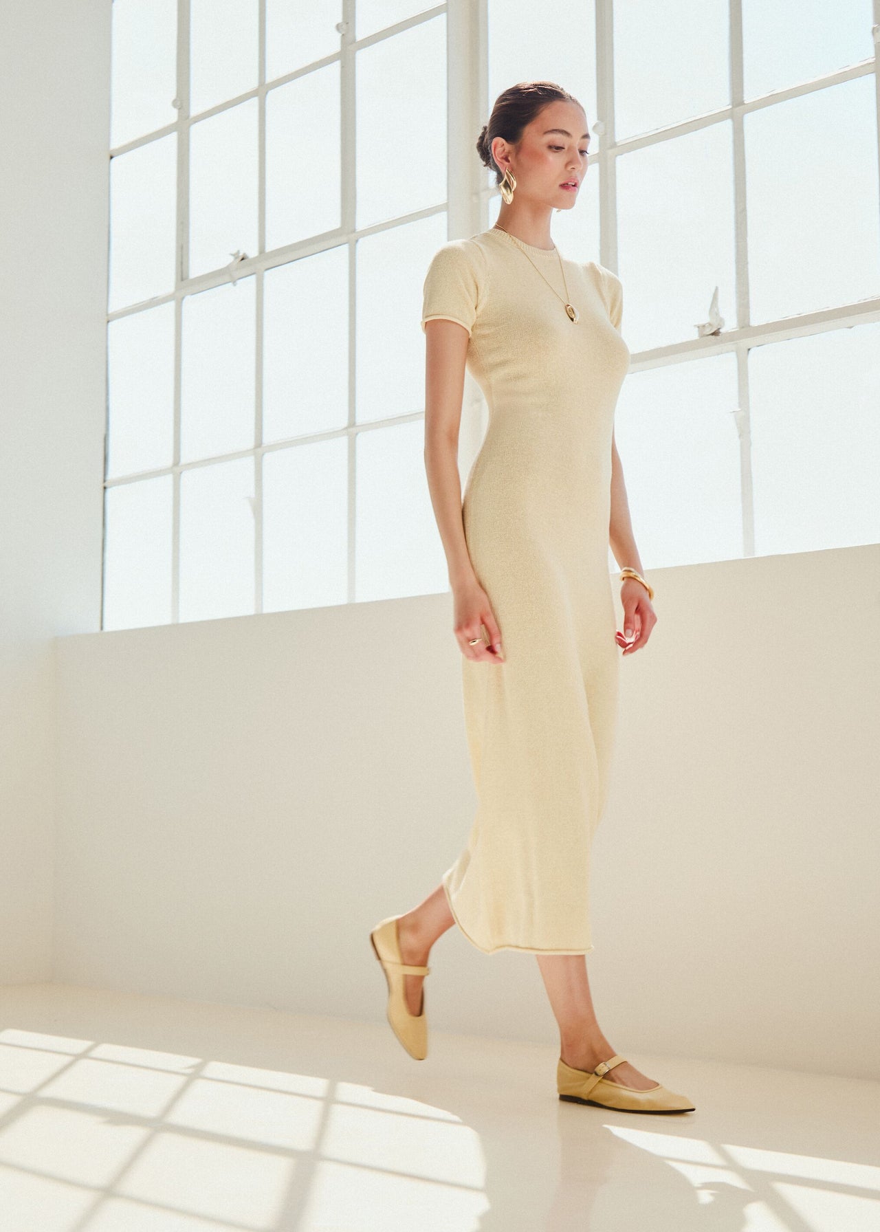knee length dresses for ladies Airess Knit Maxi Dress – SEROYA