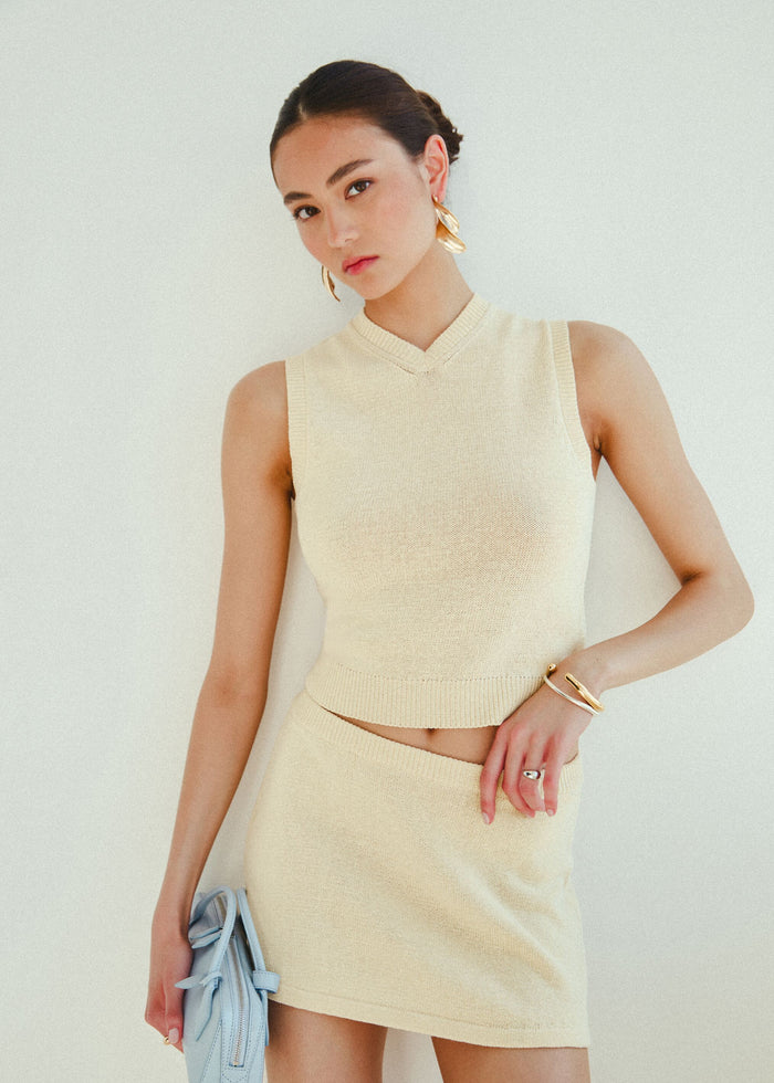 Cassie Knit Mini Skirt