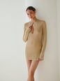 Emeri Metallic Knit Mini Dress