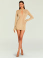 Emeri Metallic Knit Mini Dress thumbnail image 1 of 5
