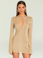 Emeri Metallic Knit Mini Dress thumbnail image 5 of 5
