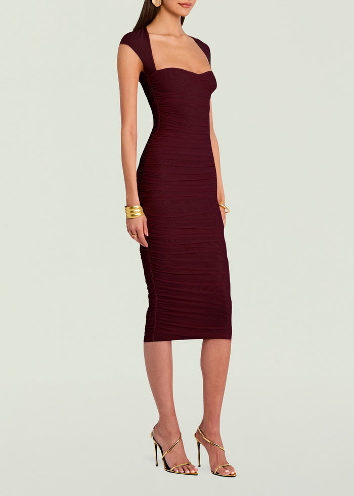 Kylie Mesh Midi Dress