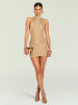 Gio Metallic Knit Mini Dress thumbnail image 1 of 5