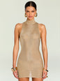 Gio Metallic Knit Mini Dress thumbnail image 5 of 5