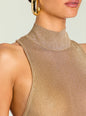 Gio Metallic Knit Mini Dress thumbnail image 2 of 5