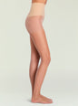 Side view of a leg wearing nude Highlighter Sheer Tights with a pale waistband and sheer leg thumbnail image 1 of 1