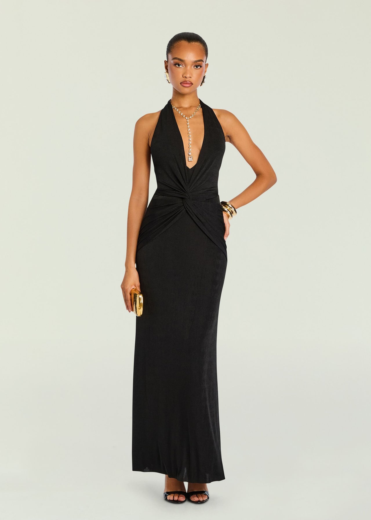 maxi dress dark Mada Maxi Dress – SEROYA