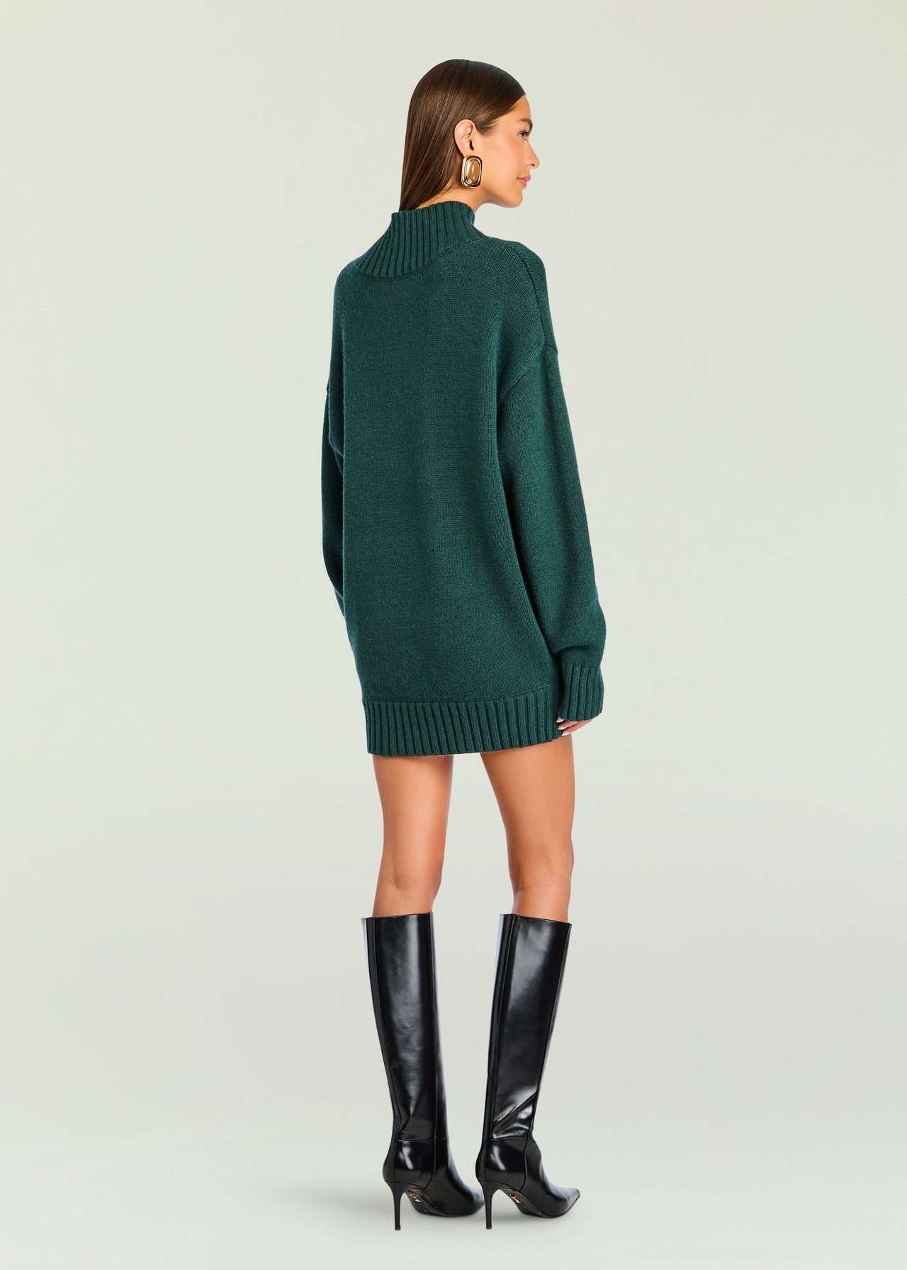 Dessa Chunky Knit Sweater Dress Evergreen / S Dessa Chunky Knit Sweater Dress Evergreen / S