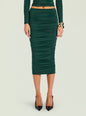 Darcy Mid Rise Ruched Midi Skirt thumbnail image 1 of 5