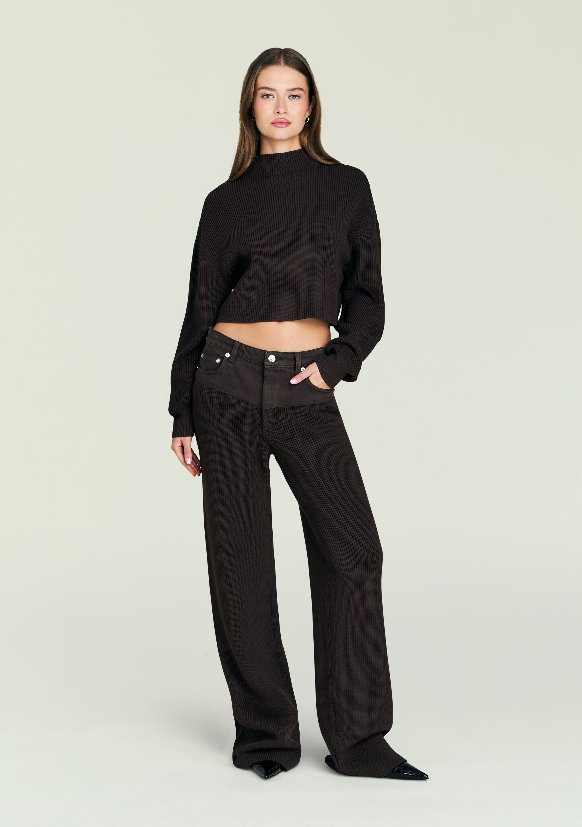 Chani Knit Denim Pant – SEROYA