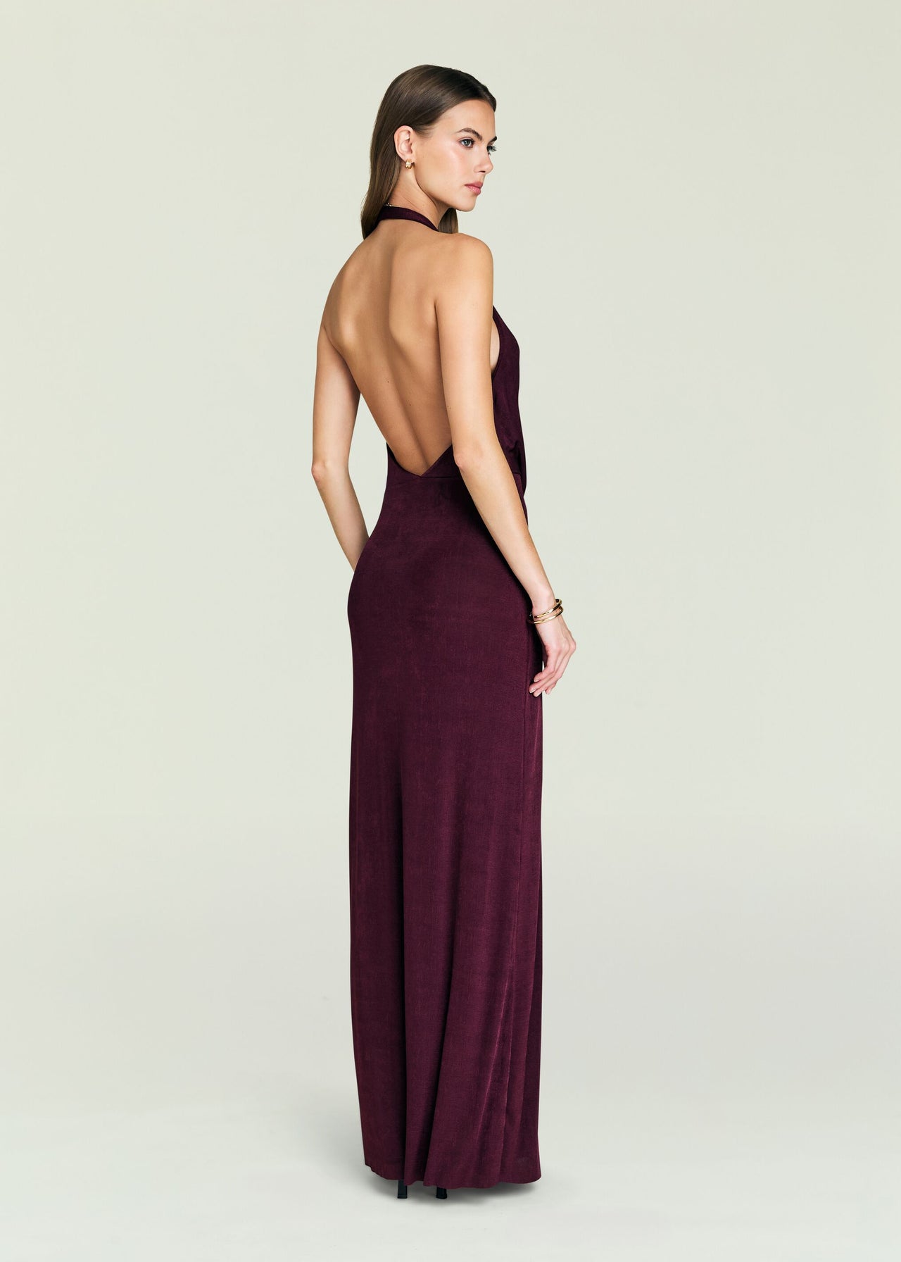 SEROYA Kayla Maxi Dress in Burgundy - size M SEROYA Kayla Maxi Dress in Burgundy - size M