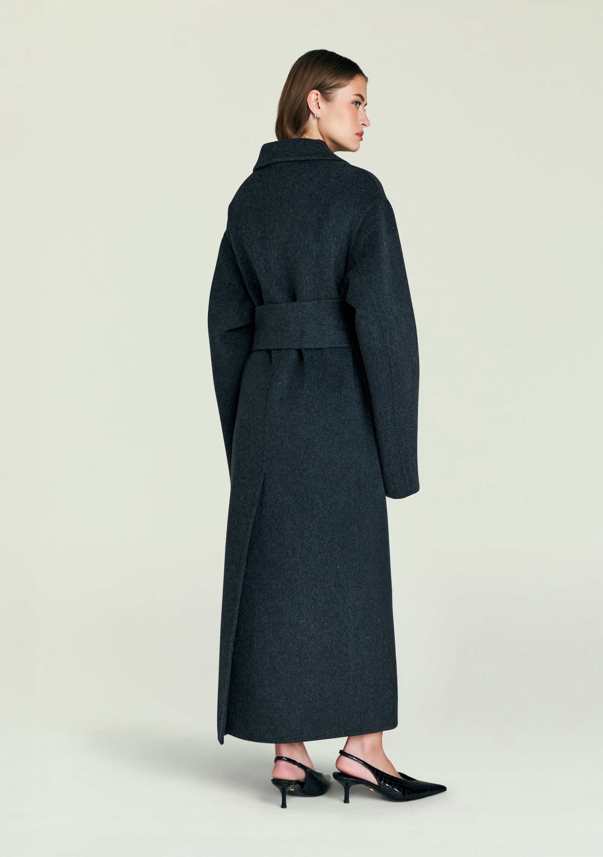 ロングコート SLY SOFIE WOOL SHORT COAT Wool Swing Coat Women, Plus 