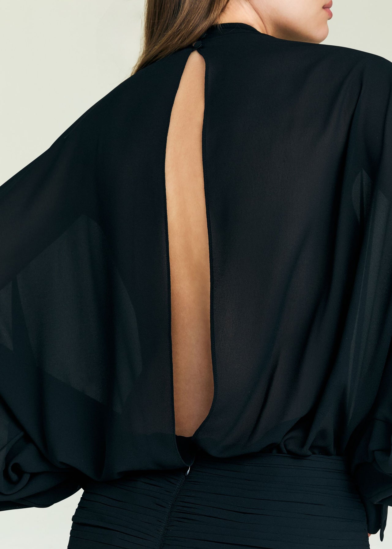 lynette mini dress in black SEROYA Minette Mini Dress in Black