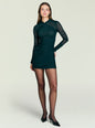 Moxey Ruched Mesh Mini Dress thumbnail image 1 of 5