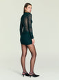 Moxey Ruched Mesh Mini Dress thumbnail image 4 of 5